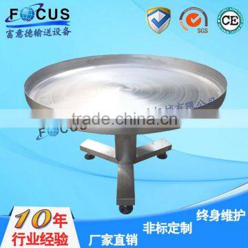 Finished products turnable packing table made in china