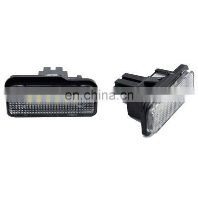 Carest 2PCS Car LED License Plate Lights For Mercedes W211 W203 5D W219 R171 No Error for Benz White Number Plate Lamp 12V