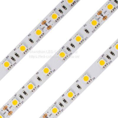 Warm white smd5050 led 4000-4500k IP20 light strip for bedroom