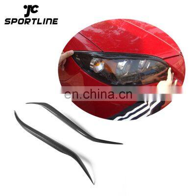 4D Carbon Front Lamp Eyebrow For Mazda 3