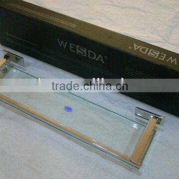 Wesda Wall Mounted Stainless Steel Bathroom Accessories Set Glass Storage Rack C005 Quality Choice photo-2