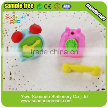 Cute tool shaped eraser set for school