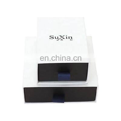 Custom Design Printed Laser Hologram Kraft Paper Jewelry Packaging Drawer Gift Box With Logo