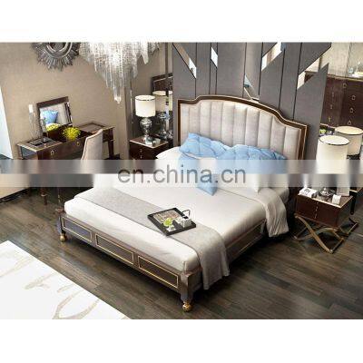 American King Size bedroom furniture luxury wooden bed frame