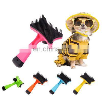 Best Plastic Self Cleaning Pet Dog Cat Grooming Slicker Brush