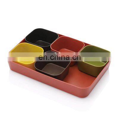 Combination storage box living room desktop storage basket drawer sorting separation box set