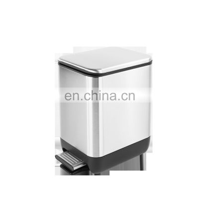 Stainless steel pedal bin trash bin comercial waste bin for kitchen bathroom