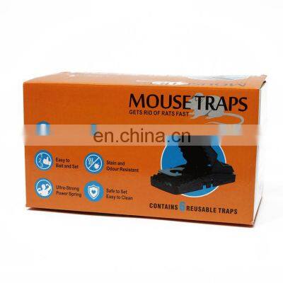 6 PCS Humane Smart Sensitive ABS Snap Multi Live Catch Spring Automatic Spring For Black Cat Plastic Mice Rat Mouse Trap