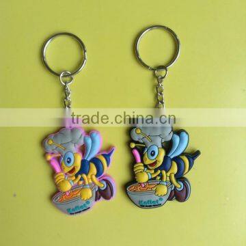 2015 China OEM manufacturer promotional 2d 3d custom soft PVC rubber keychain with SEDEX certified