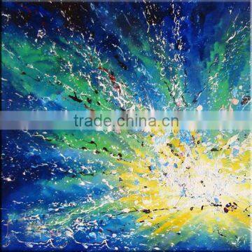 Modern Art Abstract Wall Hanging Glass Painting