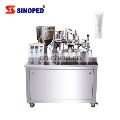 Automatic Cosmetic Lotion Hand Cream Toothpaste and Sealing Plastic Soft Tube Filling Machine