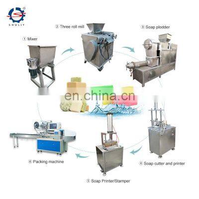 Automatic toilet body soap manufacturing machine complete bar soap making machine