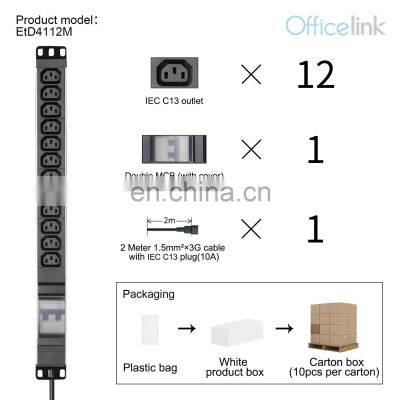 PDU With IEC C13 Sockets and MCB Switch photo-2