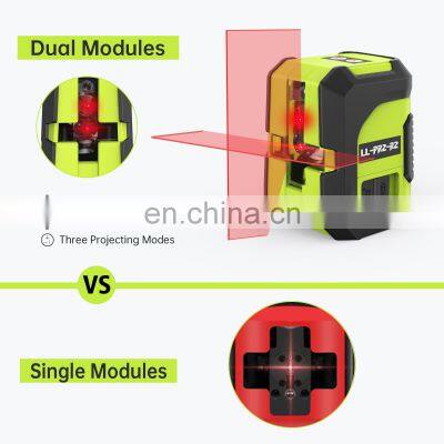 Red Line Class 2 Mini Self-leveling Horizontal and Vertical Laser Level High Precision Dual Modules High Brightness Laser Level photo-3