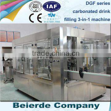 7000 bottles per hour automatic carbonated drink filling machine