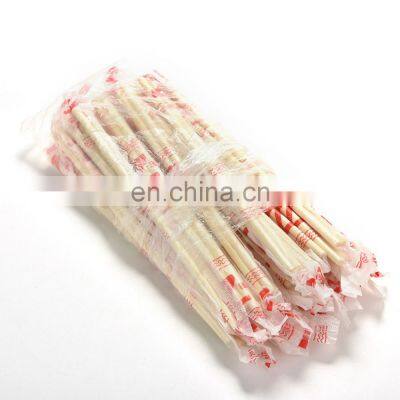Hot Style PE Plastic Wrapped Disposable Bamboo Single Round Chopsticks