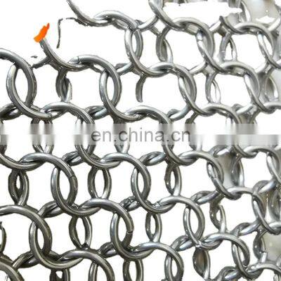 304 316 Stainless Steel Chainmail Ring Mesh Curtains for Decoration photo-5