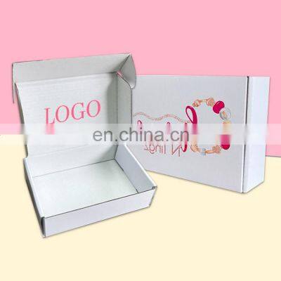 Custom Logo Small White Jewelry Necklace Earrings Gift Cardboard Carton Paper Box Corrugated Mailer Packaging Box photo-3