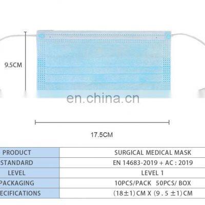 Water-proof Non-woven Breathing Disposable Three Ply Mouth Face Mask Face photo-5