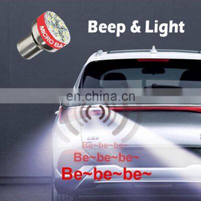 Auto Backup Reversing 12-SMD-LED Bulb With Beep Alarm 6000 Lux Brightness photo-4