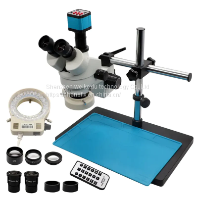 3.5X-90X Focus Trinocular Stereo Light Microscope Camera For Mobile Phone Repair