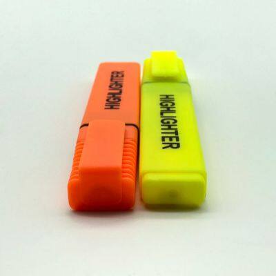Suppliers Custom Kids Highlighter Pen Square Shape 2 Colors Mini High Lighter Marker Pen for School photo-5
