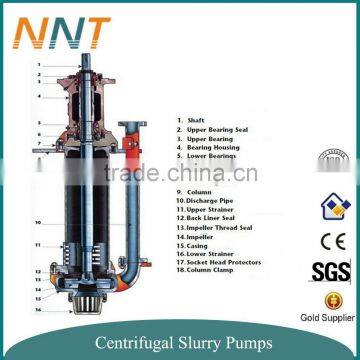 NNT high quality Vertical Centrifugal Sewage Sludge Sump Slurry Pump