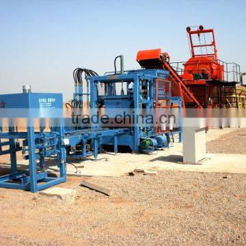 Concrete block making machine with high effienicy, paver brick making machinery