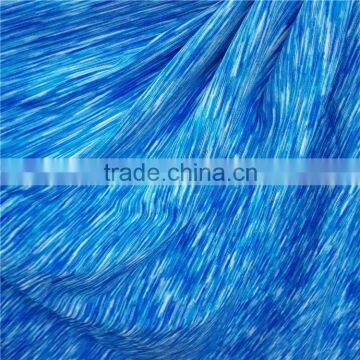 uv resistant rainbow colored yarn dye nylon spandex fabric for shoes swimwear