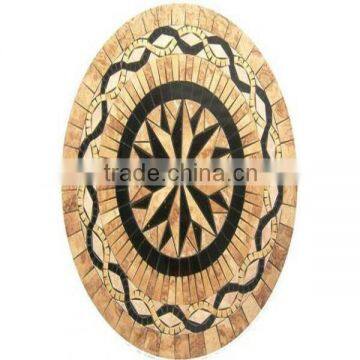 Decorative Rosa Polished Marble Foloor Waterjet Medallion photo-5