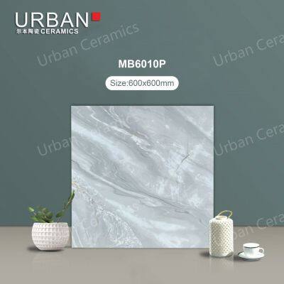 600X600mm Vitrified Ceramic Hotel Bedroom Glazed Polished Porcelain Floor Wall Tile