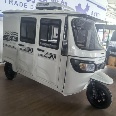 Hot Selling Safety and Best Price Four People Closed Electric Passenger Tricycles TUK Tuk Keke With Air-conditioner and Door photo-2