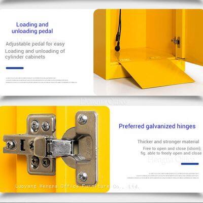 High Quality Laboratory Gas Cylinder Cabinet With Control Panel, Buzzer Alarm and Ventilation System for Manufacturing Plants photo-3