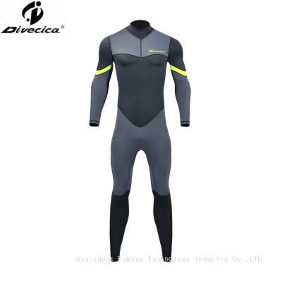 Neoprene Wetsuit Stitched Seams and Flat Lock Reinforcemet Knee Pad