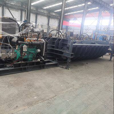 Mobile Diesel Engine Driving Car Baler for Metal Recycling photo-3