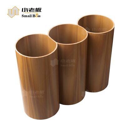 Modèle SO3 - Pieux de feuille en PVC au grain de bois et couleur cuivre-or - Pieux de feuille en plastique pour la lutte contre les inondations et les projets d'ingénierie