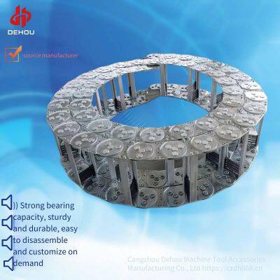 metal steel and aluminum drag chain, oil pipe telescopic protection chain, engineering cable drag chain