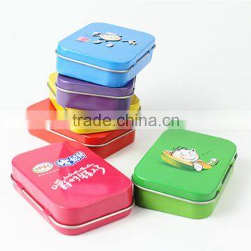 small metal tin boxes