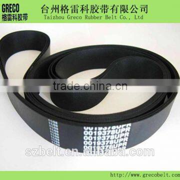 Cut edge transmision belt