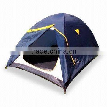 Tent with zipper and window