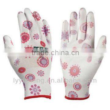 Nylon Liner pu Coated Safety Glove photo-5