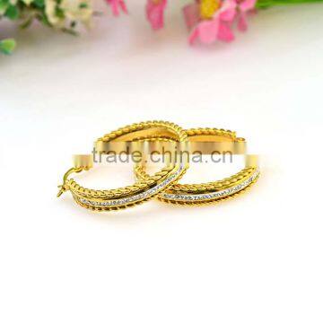 New 2016 Latest Gold Earring Design Simple Gold Earring Designs for Women photo-2