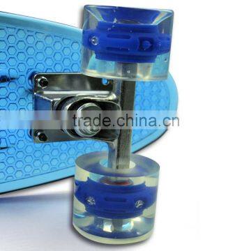 New Safety Quality Assurance PC Plastic Transparent Blue Skate Board Skateboard Fish Shaped Small Size EC-FC01 photo-4