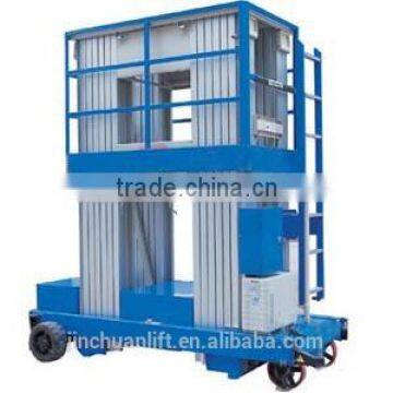 9meter double mast aluminum lift /platform lift/hydraulic lift platform