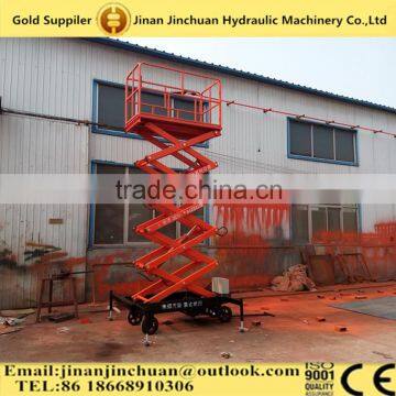 Best Sale 4 Tires 500kg Portable Telescopic Hydraulic Scissor Car Lift