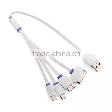 High Quality Factory Wholesale 4 in 1 TPE USB Data Charging Cable from China