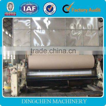 120-130 T/D, 3200mm fourdrinier type file stock paper making machine, raw material: solid bleached softwood kraft