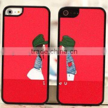 New Style Cute Hard Lovers Case for IPhone5s ,For IPhone5s Cover