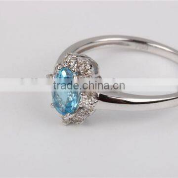 S925 Silver Wedding and Engagement Rings With Clear Zircon Green Stone Ruby Ring Women Jewelry photo-3