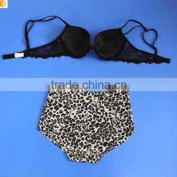 Latest White Milk Leopard Decorative and High Waist Seamless Underwear photo-5